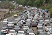 وضعیت جاده‌ها / ترافیک سنگین در محور چالوس و هراز