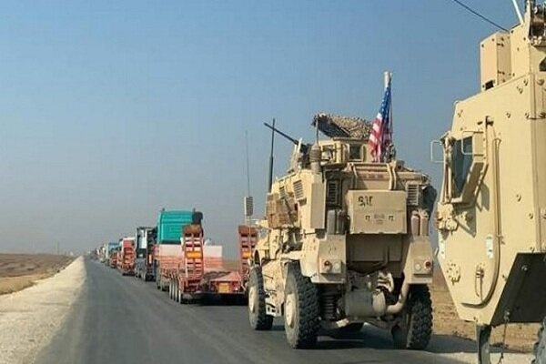 ۵۴ کامیون آمریکایی دیگر حامل خودروهای زرهی و تجهیزات از عراق وارد سوریه شد