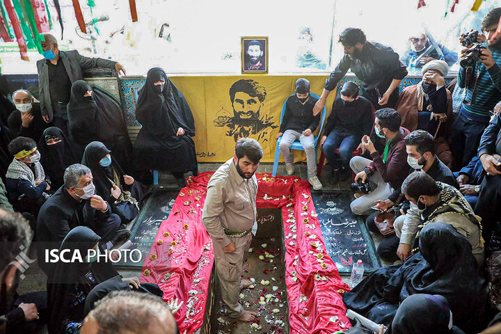 مراسم تشییع و خاکسپاری شهید محمد بلباسی در قائمشهر