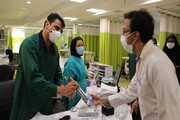 قدردانی از کادر درمان بیمارستان سانترال کرونای استان یزد