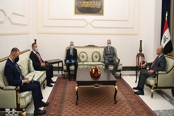 تاکید رئیس‌جمهور عراق بر کاهش تنش در منطقه در دیدار با سفیر روسیه