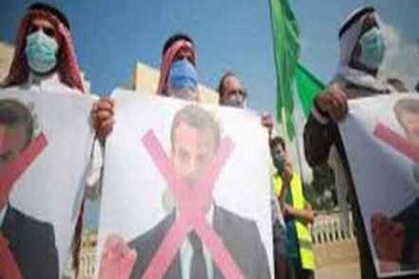 تظاهرات فلسطینیان در قدس اشغالی در محکومیت اهانت ماکرون به اسلام