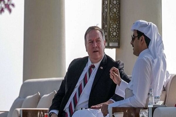 وزیر خارجه آمریکا در دوحه با امیر قطر دیدار کرد