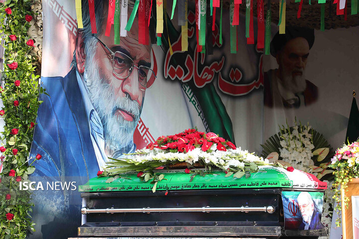 مراسم تشییع دانشمند هسته‌ای شهید دکتر محسن فخری‌زاده در وزارت دفاع
