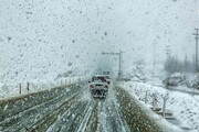 وضعیت جاده‌ها|  بارش برف و باران در ارتفاعات محور چالوس/ ۱۰ جاده کشور مسدود هستند