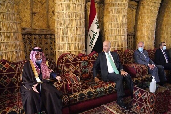 رایزنی «برهم صالح» و وزیر سعودی/نامه پادشاه عربستان خطاب به عراق