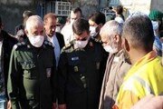 بازدید فرمانده نیروی دریایی سپاه از مناطق آب گرفته بندر امام خمینی (ره)
