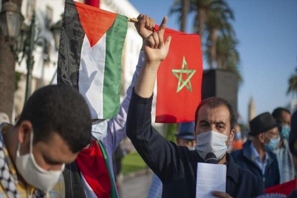 مردم مغرب در اعتراض به عادی‌سازی روابط با تل‌آویو تظاهرات کردند
