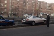 حادثه واژگونی پژو در بزرگراه شهید یاسینی
