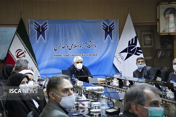 جلسه هیات رئیسه دانشگاه آزاد اسلامی واحد کرج به ریاست دکتر طهرانچی