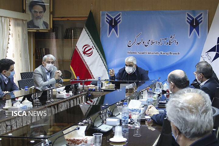 جلسه هیات رئیسه دانشگاه آزاد اسلامی واحد کرج به ریاست دکتر طهرانچی