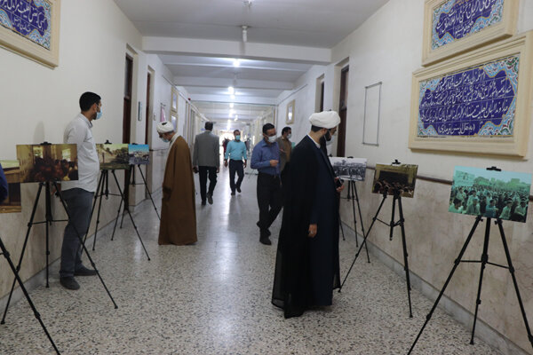 افتتاح نمایشگاه عکس فجر در دانشگاه آزاد اسلامی بندرعباس