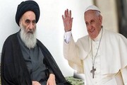 سفر «پاپ» به عراق؛ دیدار تاریخی با «آیت‌الله سیستانی»