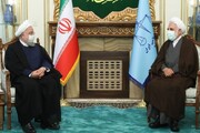 روحانی با رئیس جدید قوه قضائیه دیدار کرد