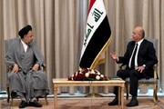 دیدار وزیر اطلاعات ایران با رئیس‌جمهور عراق