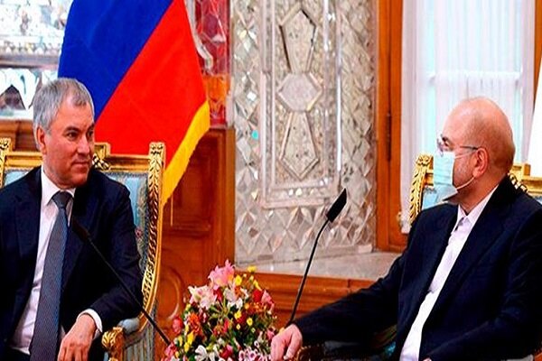  روسای مجلس ایران و روسیه بر ارتقای روابط اقتصادی تاکید کردند