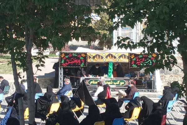برگزاری مراسم اربعین حسینی در گلزار شهدای دانشگاه آزاد اسلامی واحد همدان