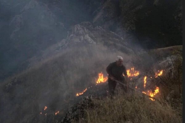 آتش پارک ملی گلستان همچنان در حال پیشروی