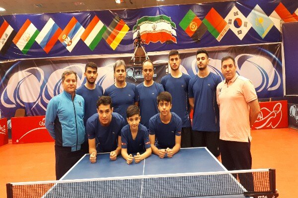 تیم تنیس روی میز مردان دانشگاه آزاد اسلامی روی نوار پیروزی