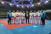 کاراته کاهای دانشگاه آزاد اسلامی روی نوار پیروزی