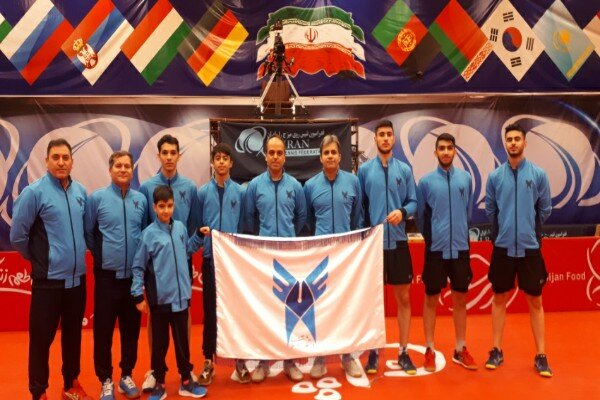 پیروزی تیم تنیس روی میز مردان دانشگاه آزاد اسلامی مقابل پادما یدک اصفهان
