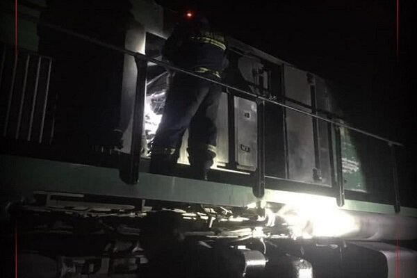 آتش‌سوزی دیزل قطار ارومیه-تهران در مراغه
