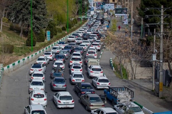 وضعیت جاده ها / ترافیک سنگین در آزادراه قزوین - کرج - تهران