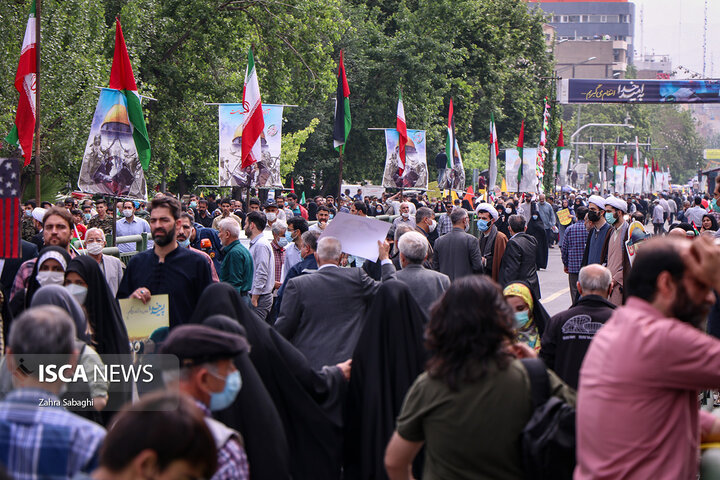 برگزاری راهپیمایی در دفاع از مردم مظلوم فلسطین در تهران