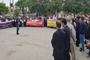 تجمع اعتراضی معلمان به اجرا نشدن طرح رتبه‌بندی