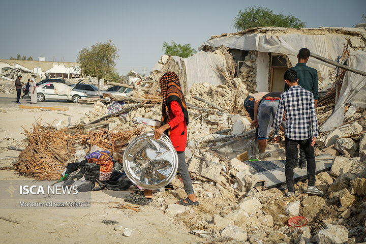 وضعیت مناطق زلزله زده هرمزگان دو روز پس از وقوع حادثه