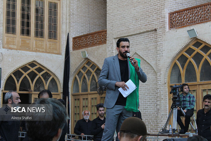 مراسم عزاداری هیئت های استان یزد در مسجد ملااسماعیل