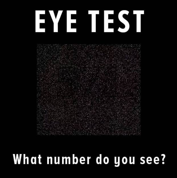 یک تست ساده برای بینایی چشم
