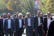 اعضای هیأت رئیسه دانشگاه آزاد اسلامی در راهپیمایی ۱۳ آبان شرکت کردند