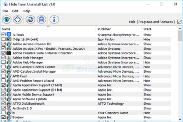آموزش مخفی کردن برنامه‌های نصبی در ویندوز۱۰