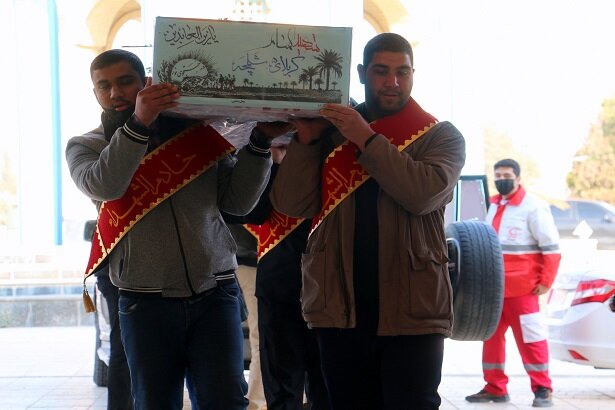مراسم استقبال و وداع با 2 شهید گمنام در دانشگاه آزاد اسلامی واحد سمنان
