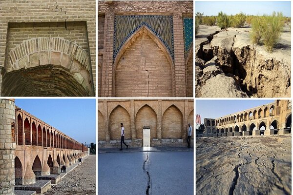 اصفهان در دام بحران فرونشست زنگ خطر مرگ تدریجی آثار باستانی در نصف