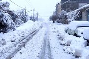 انسداد جاده هشتگرد-طالقان به دلیل بارش باران و برف