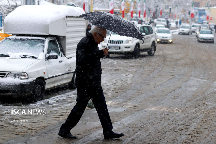 بارش برف در تهران از روز سه‌شنبه