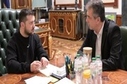 اظهارات ضد ایرانی زلنسکی در دیدار با وزیر خارجه صهیونیست‌ها