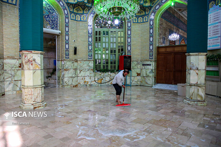 آیین غبارروبی و شستشوی مسجد مقدس جمکران