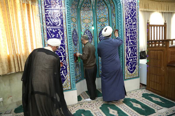 برگزاری آیین غبارروبی مسجد الغدیر واحد کرمانشاه در آستانه ماه مبارک رمضان