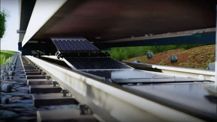 ساخت نخستین فرش خورشیدی روی ریل قطار