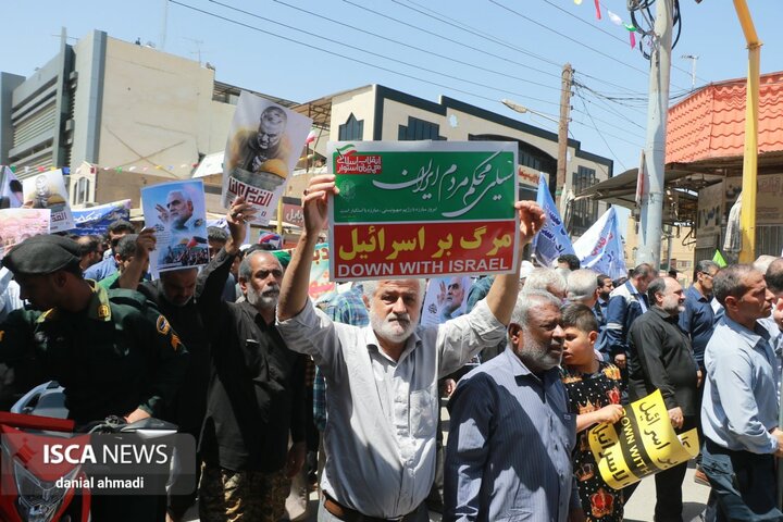 حضور پرشور مردم خوزستان در راهپیمایی روز قدس