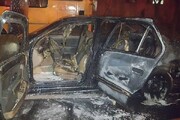آتش گرفتن خودروی سمند در پمپ بنزین + فیلم