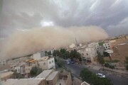 آسمان تهران طوفانی شد