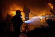 آتش‌سوزی گسترده در پالایشگاه نفت بندرعباس + فیلم