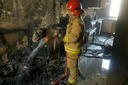 آتش‌سوزی گسترده برجی در بلوار آیت الله کاشانی/ ۵ نفر مصدوم شدند