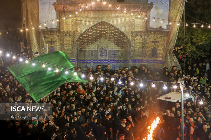 آیین مشعل گردانی های نجفی های مقیم تهران