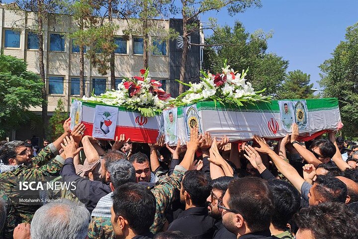 مراسم تشییع پیکر شهدای امنیت استان اصفهان