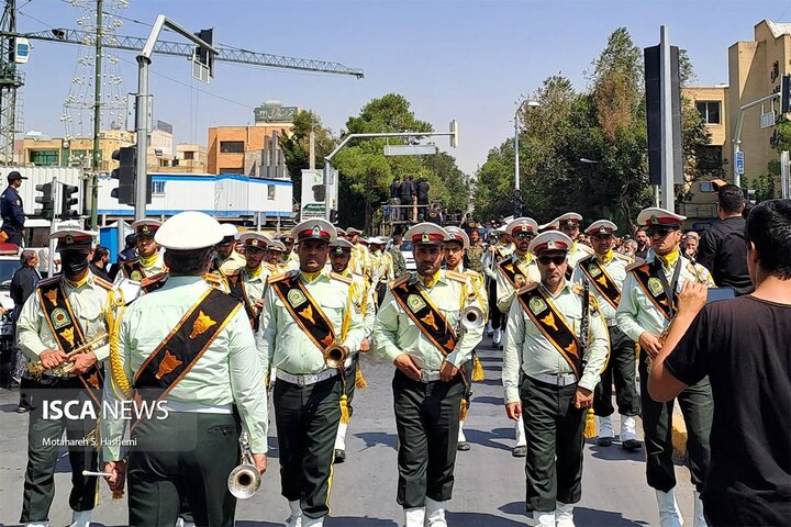 مراسم تشییع پیکر شهدای امنیت استان اصفهان